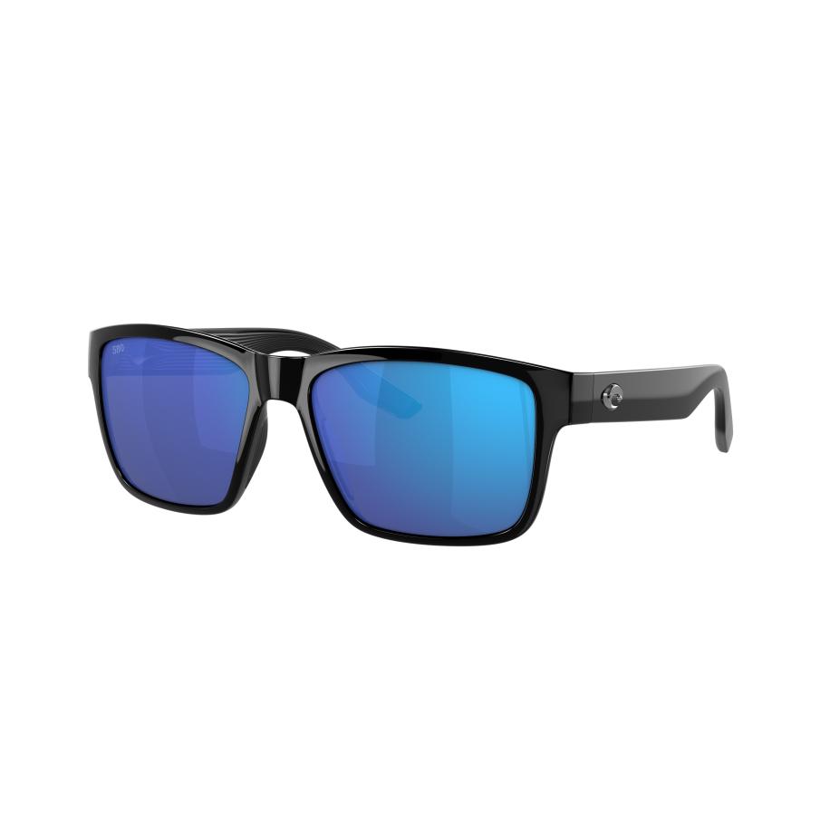 Costa Mannelijk Sunglass 6S9049 Paunch - Framekleur: Zwart, Lenskleur: Blauw gespiegeld Blauw