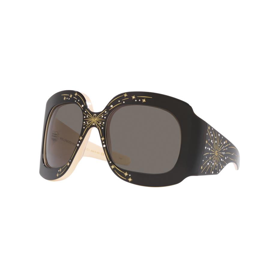 Gucci Vrouwelijk Sunglass GG1093S - Framekleur: Zwart, Lenskleur: Grijs Grijs