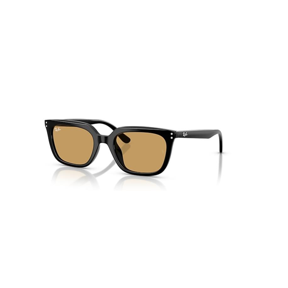 Ray-Ban Rb4439d zonnebril Zwart montuur Bruin glazen 54-21 Zwart
