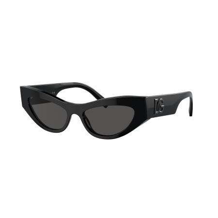 Dolce&Gabbana Vrouwelijk Sunglass DG4450 - Framekleur: Zwart, Lenskleur: Donkergrijs