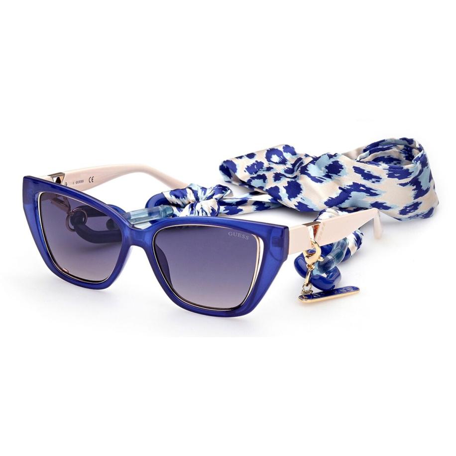 Guess GU7816 90W Blauw Dames Zonnebril