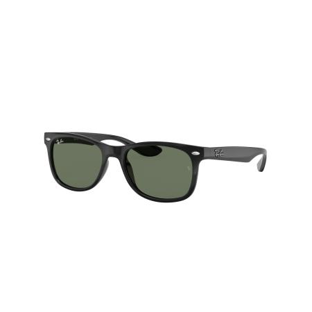 Ray-Ban Unisex Sunglass RB9052S New Wayfarer Kids - Framekleur: Zwart, Lenskleur: Donkergroen