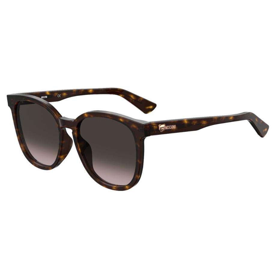 Moschino MOS074/F/S Aziatische pasvorm 86/HA Tortoiseshell Heren Zonnebril