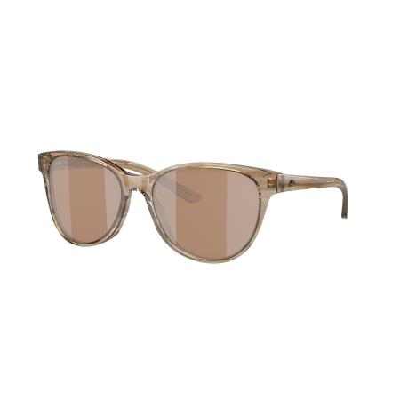 Costa Vrouwelijk Sunglass 6S2012 Catherine - Framekleur: Ondiepten, Lenskleur: Koper zilver gespiegeld