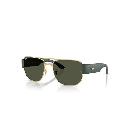 Ray-Ban Rb3756 zonnebril Zand Zwart montuur Groen glazen 56-18