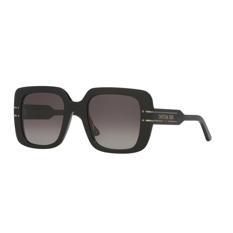 DIOR Vrouwelijk Sunglass DiorSignature S11I CD40171I - Framekleur: Zwart, Lenskleur: Grijs Grijs