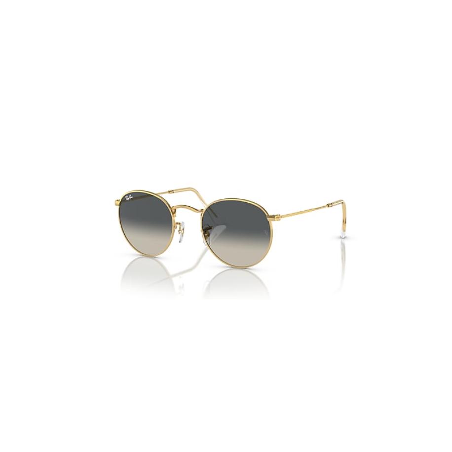 Ray-Ban Round Metal zonnebril Goud montuur Grijs glazen 47-21 Goud