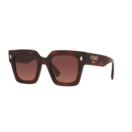 Fendi Vrouwelijk Sunglass FE40101I - Framekleur: Tortoise, Lenskleur: Bruin Gradiënt