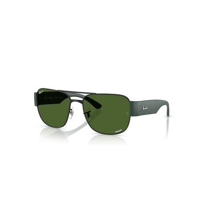 Ray-Ban Rb3756ch Chromance zonnebril Zand Zwart montuur Groen glazen Gepolariseerd 59-18