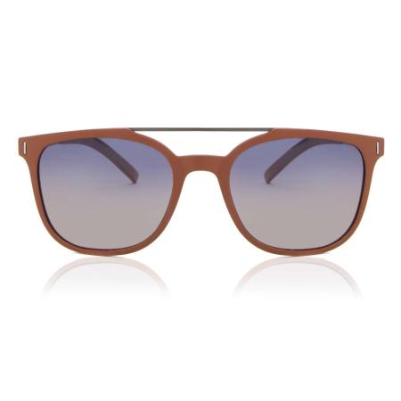 Police SPL169 WAGER 1 Polarized NKJP Bruin Heren Zonnebril