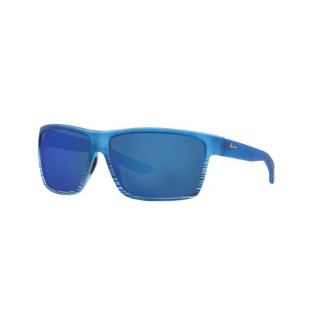 Maui Jim Unisex Sunglass Alenuihaha - Framekleur: Blue Black Havana, Lenskleur: Blue Hawaii Mirror Polarized