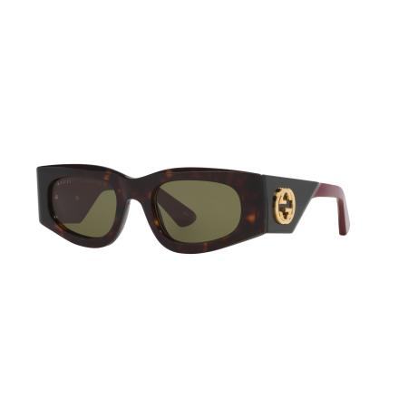 Gucci Vrouwelijk Sunglass GG1664S - Framekleur: Tortoise, Lenskleur: Groen