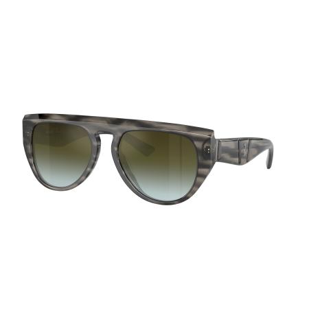 Ferrari Unisex Sunglass FH2005U - Framekleur: Grijs gestreept, Lenskleur: Gradiënt groen gespiegeld