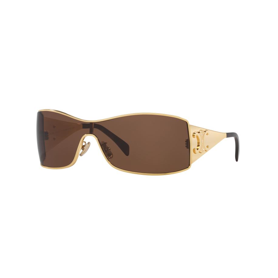 Celine Vrouwelijk Sunglass Maxi Metal Triomphe Cl40283U - Framekleur: Goud, Lenskleur: Bruin Bruin