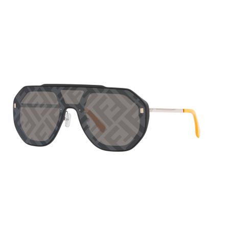 Fendi Unisex Sunglass FE40006U - Framekleur: Zwart, Lenskleur: Grijs