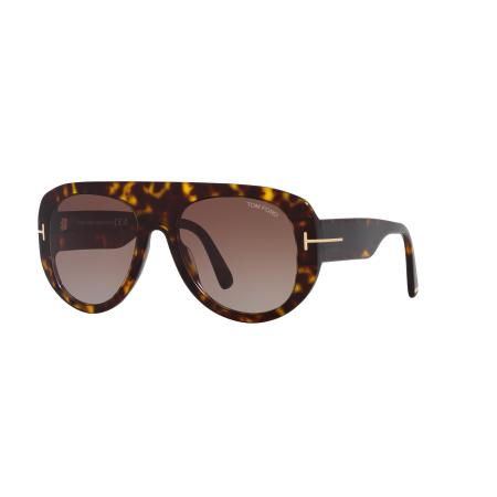Tom Ford Mannelijk Sunglass Cecil - Framekleur: Tortoise zwart, Lenskleur: Bordeaux