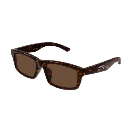 Balenciaga BB0424SK Aziatische pasvorm 002 Tortoiseshell Heren Zonnebril