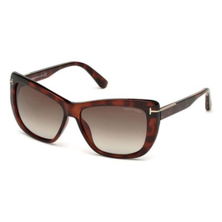 Tom Ford FT0434 LINDSAY 52K Tortoiseshell Dames Zonnebril