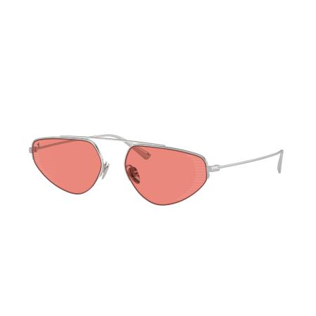 Ferrari Unisex Sunglass FH1010TD - Framekleur: Zilver, Lenskleur: Rood