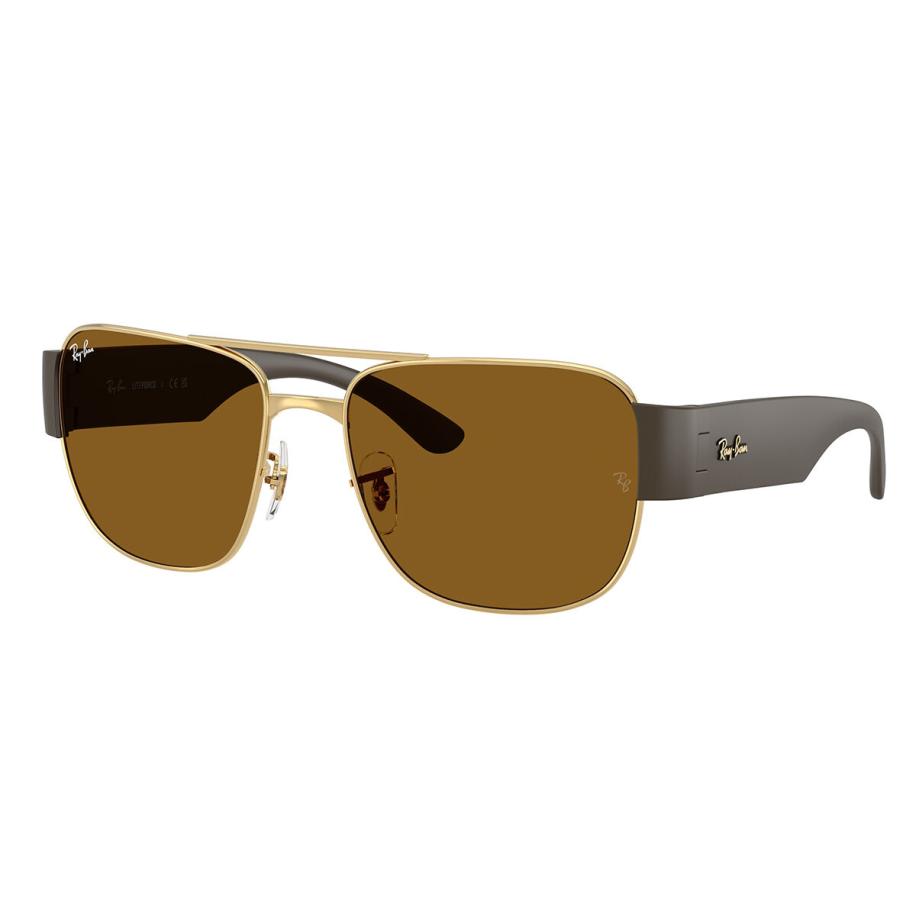 Ray-Ban RB3756 1/33 Goud Heren Zonnebril Bruin