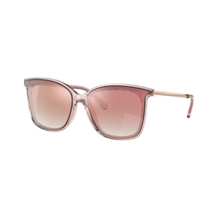 Michael Kors Vrouwelijk Sunglass MK2079U Zermatt - Framekleur: Roze transparant, Lenskleur: Roségoud gradiënt gespiegeld
