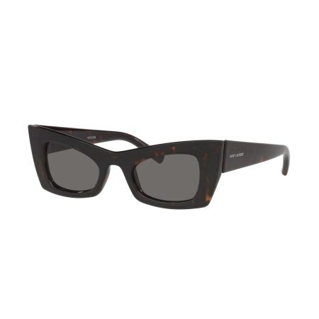 Saint Laurent Vrouwelijk Sunglass SL 702 - Framekleur: Tortoise, Lenskleur: Grijs