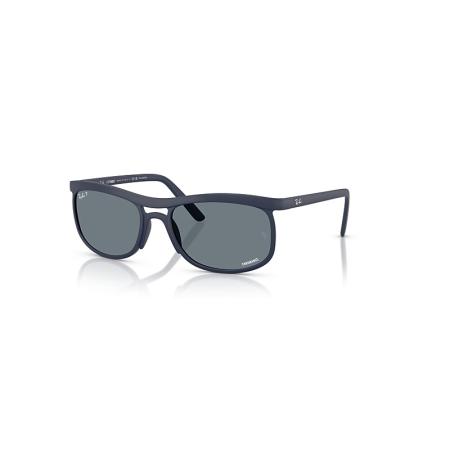 Ray-Ban Rb4452ch Chromance Liteforce zonnebril Zand Donkerblauw montuur Blauw glazen Gepolariseerd 59-20