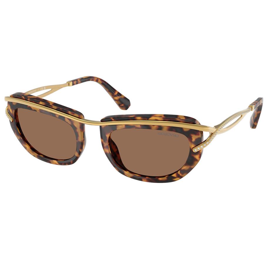 Swarovski SK7026 403573 Tortoiseshell Dames Zonnebril