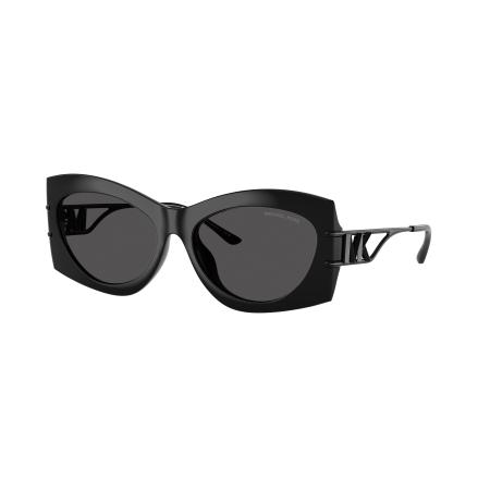 Michael Kors Vrouwelijk Sunglass MK2235U Navarra - Framekleur: Zwart, Lenskleur: Donkergrijs effen