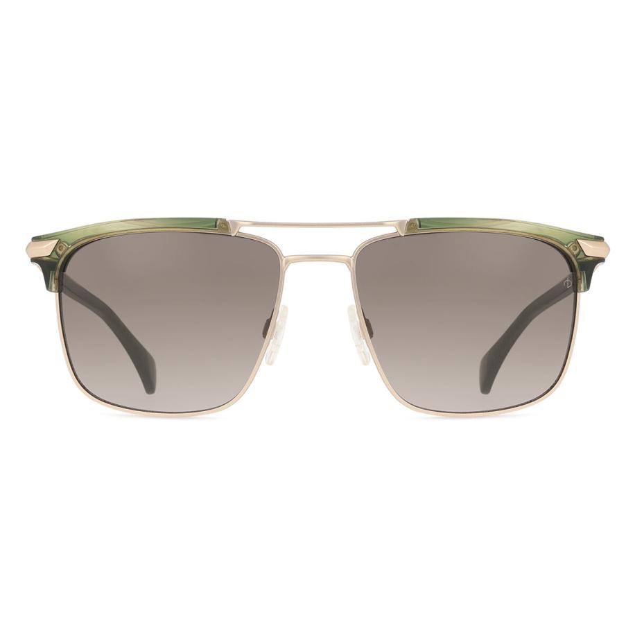 Rag & Bone RNB5032/G/S Aziatische pasvorm 517/HA Groen Heren Zonnebril