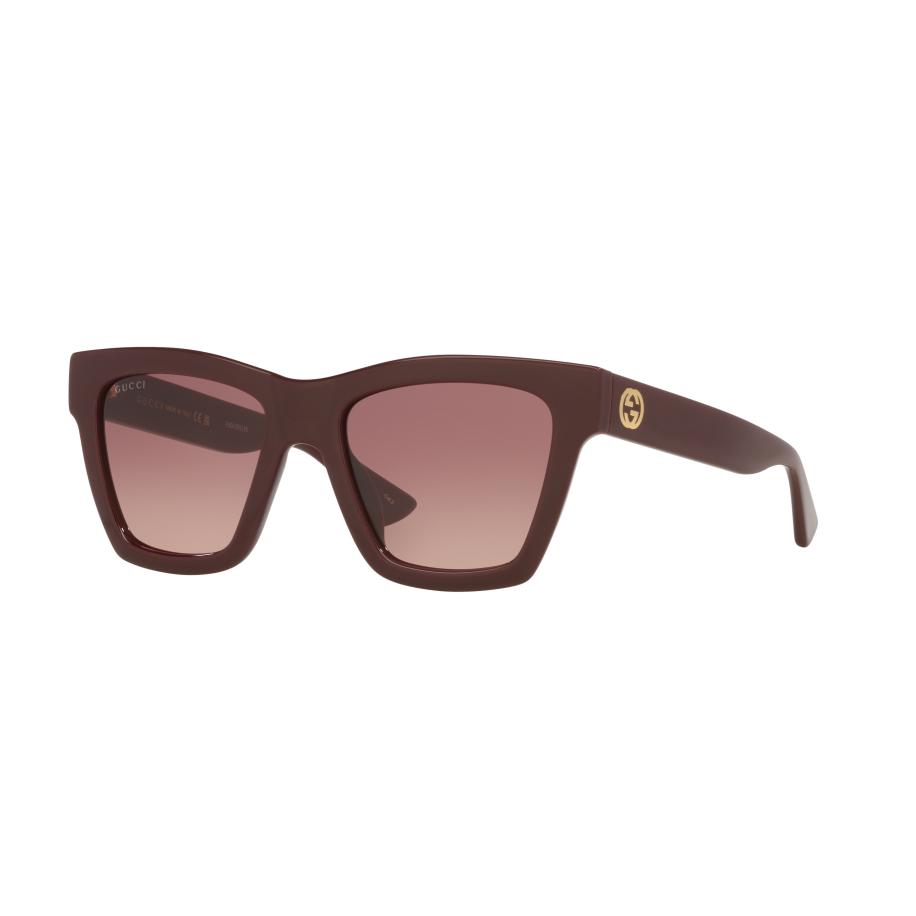 Gucci Vrouwelijk Sunglass GG1714S - Framekleur: Bordeaux, Lenskleur: Rood Rood