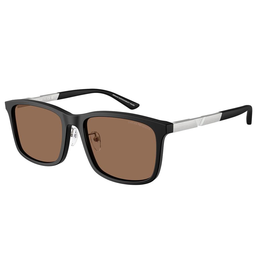 Emporio Armani EA4241D Aziatische pasvorm 500173 Zwart Heren Zonnebril