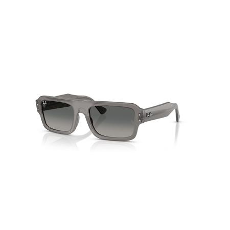 Ray-Ban Flacko Bio-based zonnebril Transparant Grijs montuur Grijs glazen 53-20