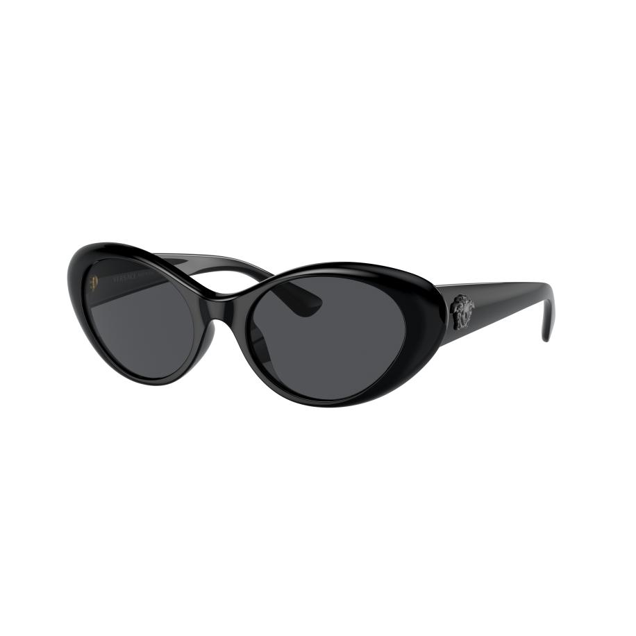 Versace Vrouwelijk Sunglass VE4455U - Framekleur: Zwart, Lenskleur: Donkergrijs Grijs