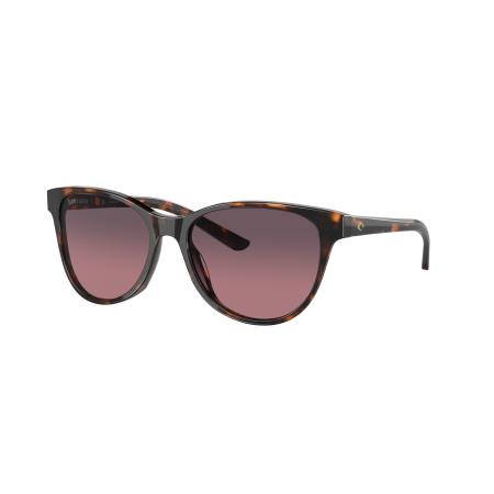 Costa Vrouwelijk Sunglass 6S2012 Catherine - Framekleur: Tortoise, Lenskleur: Rosé gradiënt