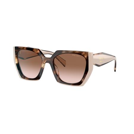 Prada Vrouwelijk Sunglass PR 15WS - Framekleur: Tortoise karamel/poeder, Lenskleur: Bruin Gradiënt