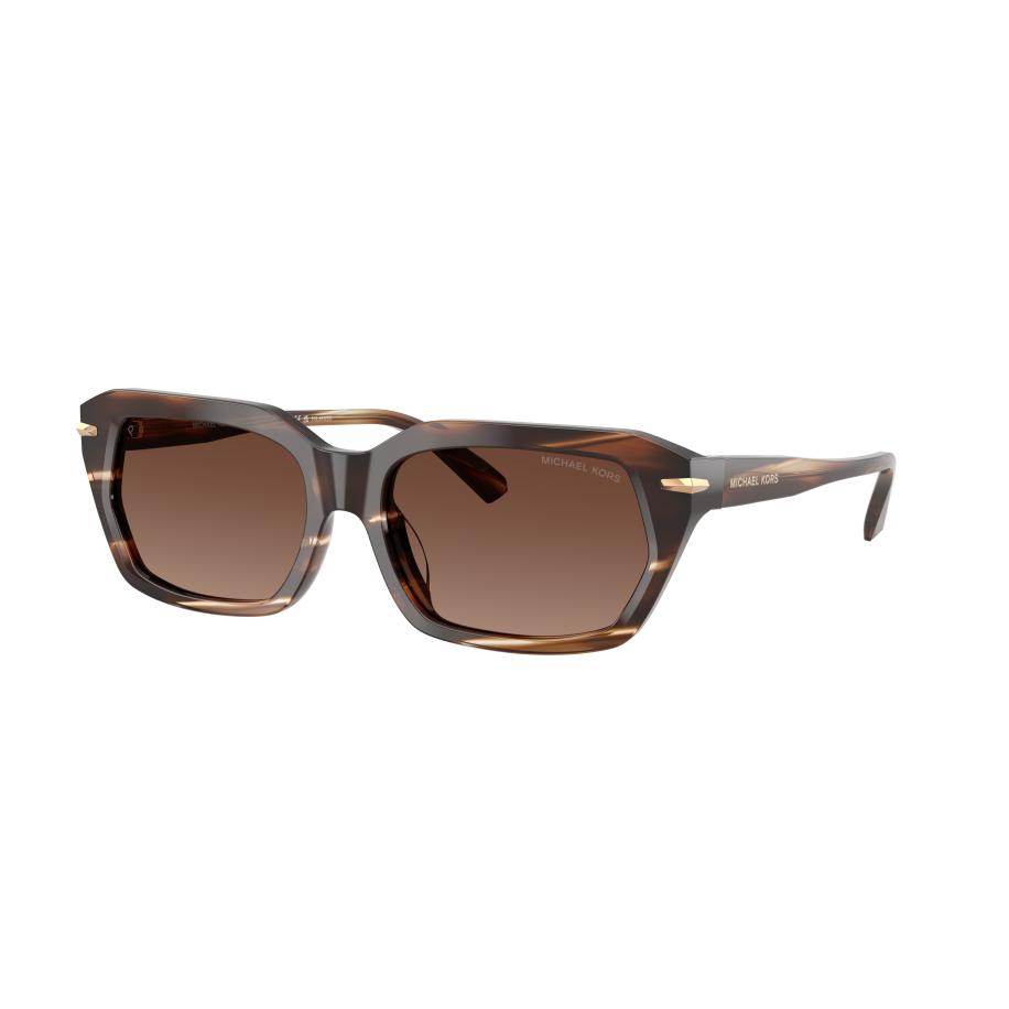 Michael Kors Mannelijk Sunglass MK2265U Lake Tahoe - Framekleur: Bruin Hoorn, Lenskleur: Bruin Effen Polar Bruin