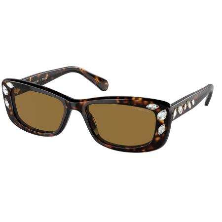 Swarovski SK6008 100273 Tortoiseshell Dames Zonnebril