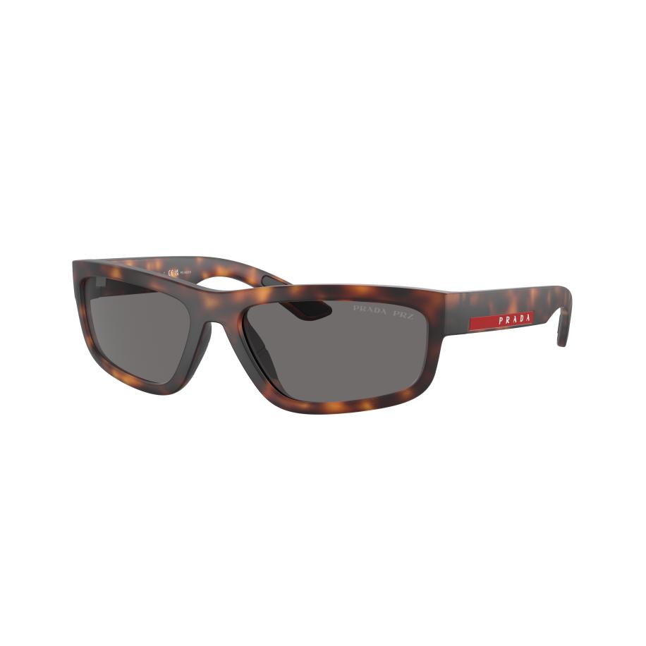 Prada Linea Rossa PS05ZS Polarized 17X02G Tortoiseshell Heren Zonnebril Grijs