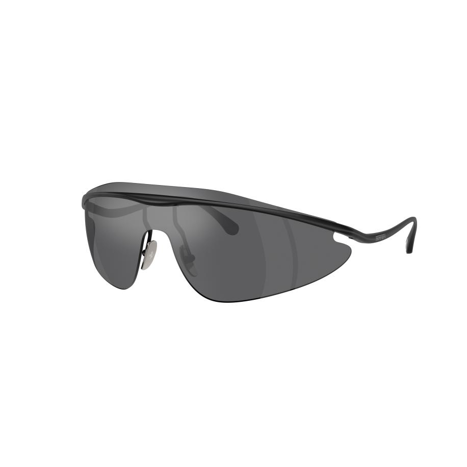 Ferrari Unisex Sunglass FH1015 - Framekleur: Matzwart, Lenskleur: Gespiegeld zilver Zilver