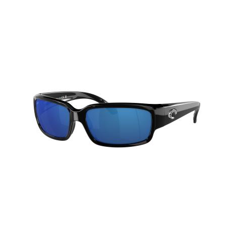 Costa Unisex Sunglass 6S9025 Caballito - Framekleur: Glanzend zwart, Lenskleur: Blauw gespiegeld