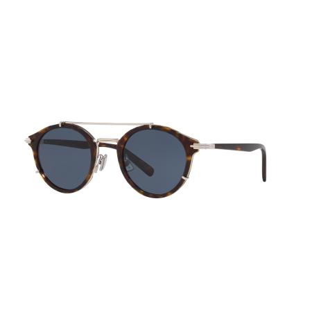 DIOR Mannelijk Sunglass DiorBlackSuit R7U - Framekleur: Tortoise, Lenskleur: Blauw