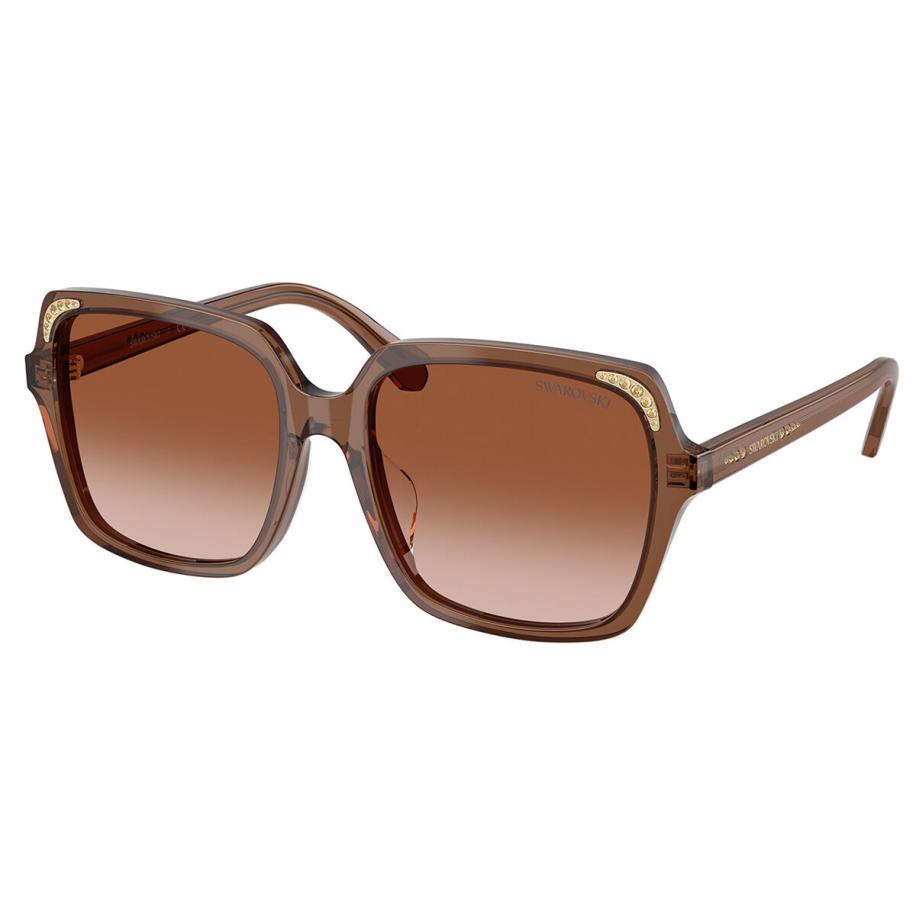 Swarovski SK6034D Aziatische pasvorm 106713 Bruin Dames Zonnebril