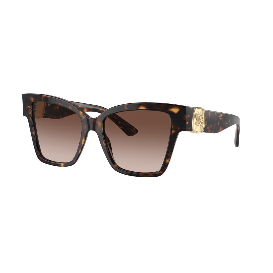 Dolce&Gabbana Vrouwelijk Sunglass DG4470 - Framekleur: Havana, Lenskleur: Bruin Gradiënt Bruin