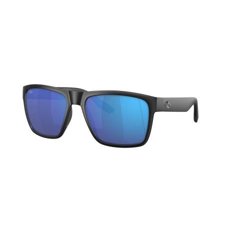Costa Mannelijk Sunglass 6S9050 Paunch XL - Framekleur: Matzwart, Lenskleur: Blauw gespiegeld