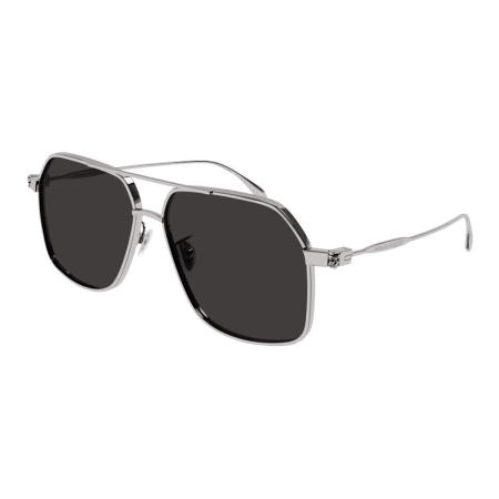 Alexander McQueen AM0372S 001 Zilver Heren Zonnebril