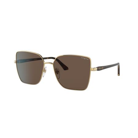 Vogue Eyewear Vrouwelijk Sunglass VO4199S - Framekleur: Goud, Lenskleur: Donkerbruin