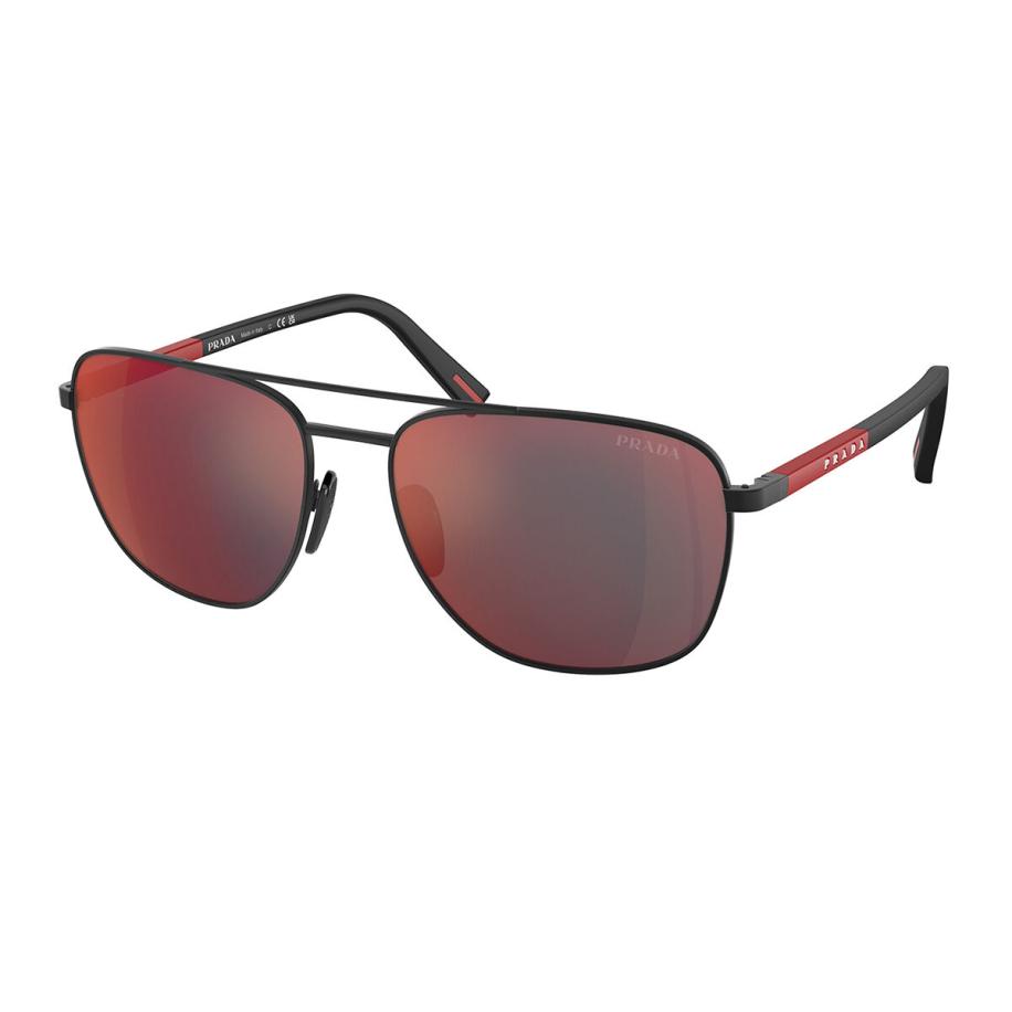 Prada Linea Rossa PS54ZS DG008F Zwart Heren Zonnebril Multicolor