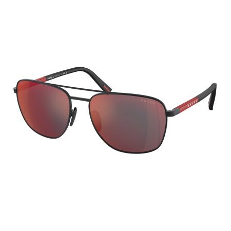 Prada Linea Rossa PS54ZS DG008F Zwart Heren Zonnebril