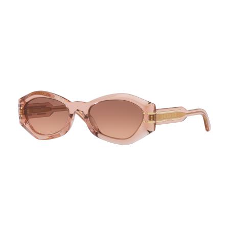 DIOR Vrouwelijk Sunglass DiorSignature B1U - Framekleur: Roze, Lenskleur: Bruin